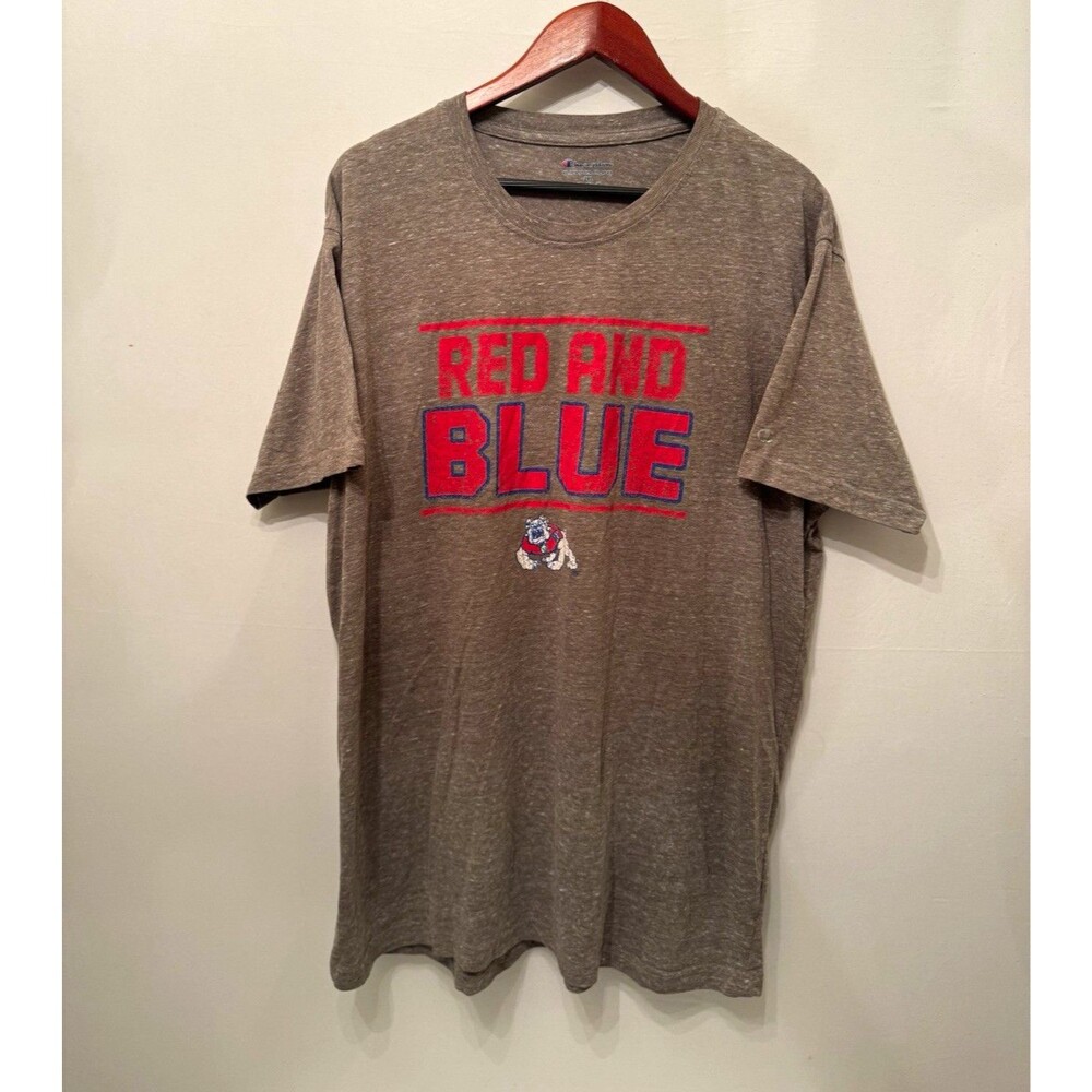 Champion Authentic Athleticwear Men’s Gray Bulldog Graphic Logo Tee 2XL